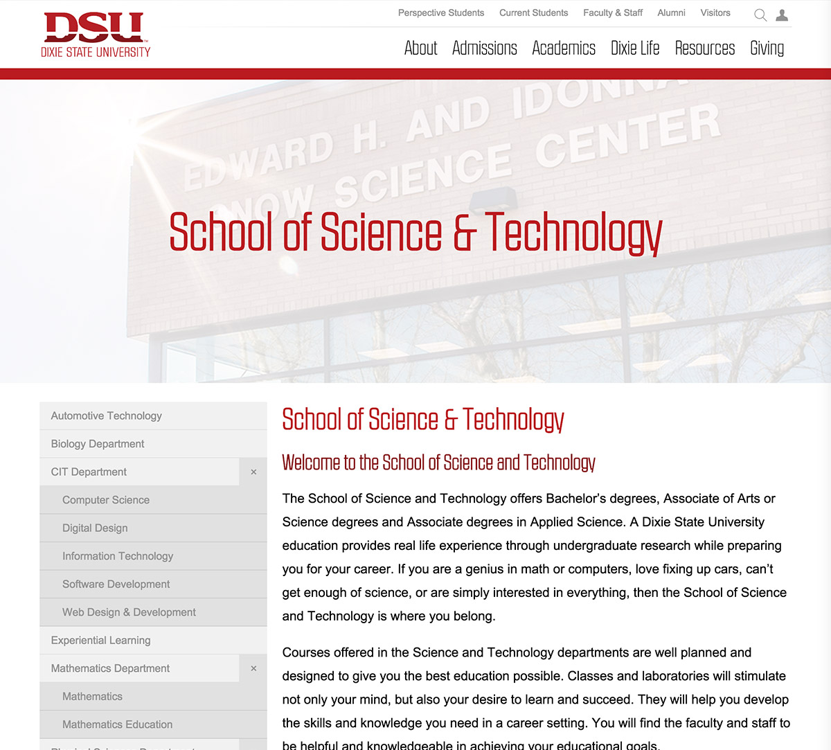 Dixie State Unversity (dixie.edu)